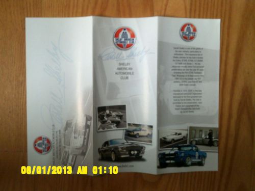 Shelby club vintage promotional brochure