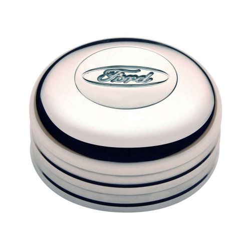 Gt performance products gt3 horn button ford oval polished p/n 11-1001