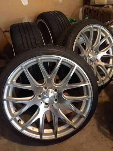 Set of 4 - 19&#034; - 3sdm 0.01 wrapped w/ kumho summer tires