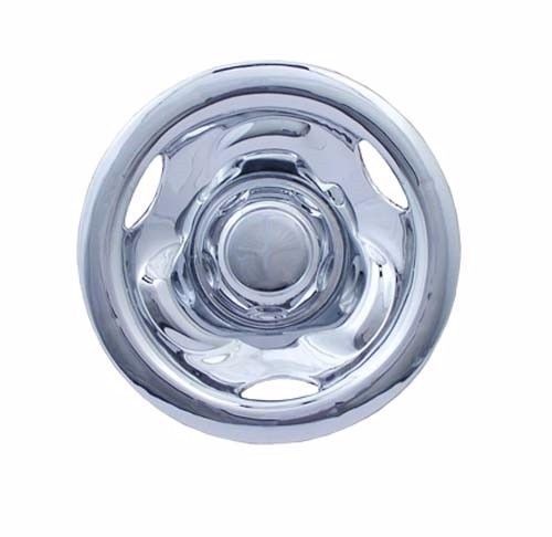 Chrome 8&#034; golf cart hub caps - ezgo, club car, yamaha set of 4 wheel covers new