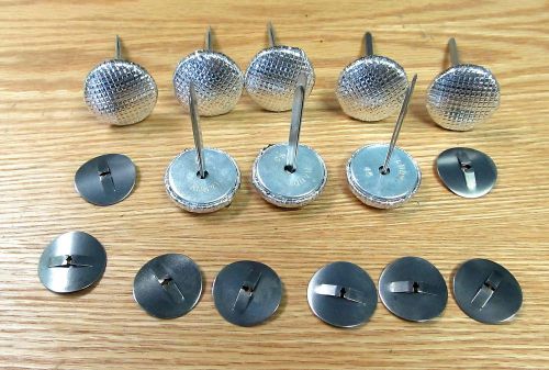 1957 chevy belair silver seat buttons set of 8  new