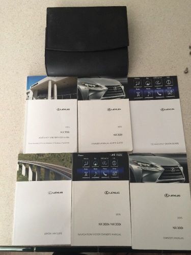 2015 lexus nx 200t 200 t nx200t owners manual set 15 w/ navigation system book