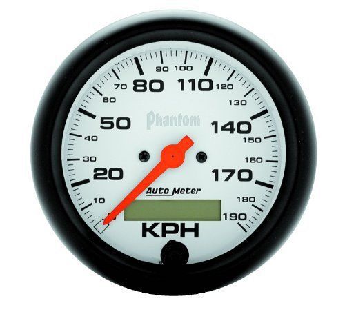 Auto meter 5887-m 3-3/8 phantom speedo - metric 190kph