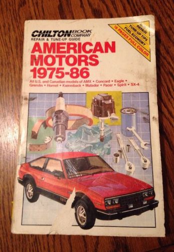 1975-1986 american motors amc chilton&#039;s repair &amp; tune-up guide service manual