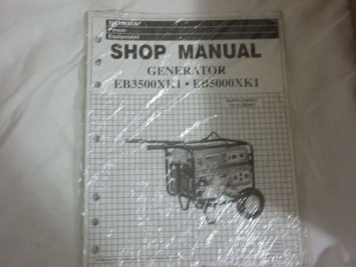 Eb3500xk1&amp; eb5000xk1 service shop repair manual supplement to 61zb401