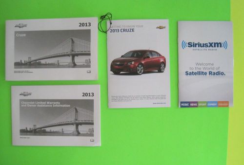 2013 chevrolet  cruze owner&#039;s manual set *oem*