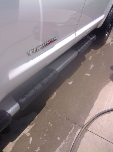 Toyota tundra crewmax oem brushed stainless running boards