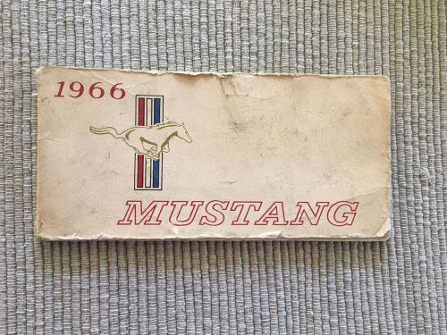 1966 mustang owners manual