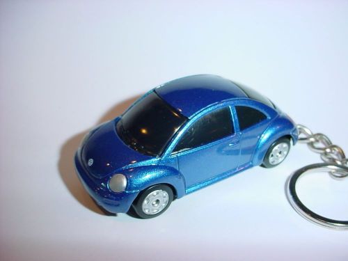 3d blue volkswagen beetle custom keychain keyring key chain vw bug backpack