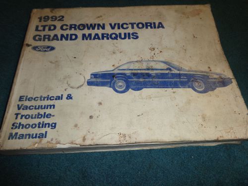 1992 ford crown victoria / mercury marquis / wiring &amp; vacuum diagram shop manual