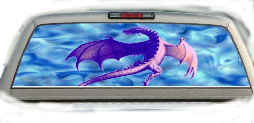 Dragon (purple) #01 rear window vehicle graphic tint truck stickers decals