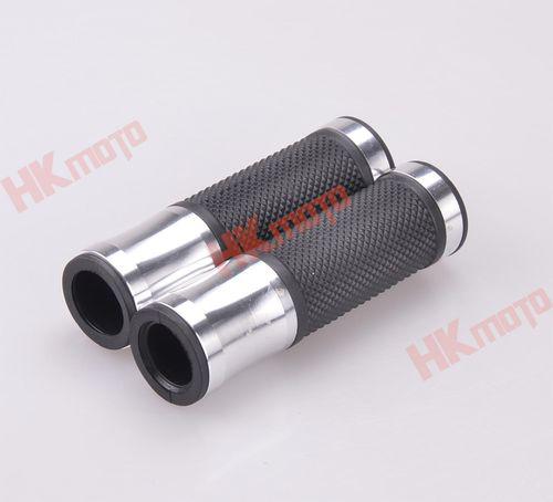 Silver 7/8" handlebar hand grips for hyosung gt250r gt650r