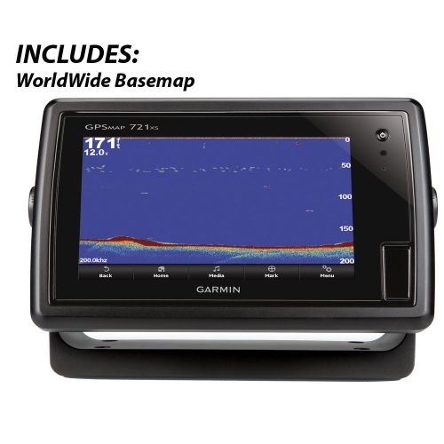 Garmin gpsmap  721xs chartplotter w/sounder -010-01101-01