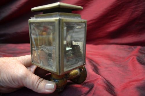 Vintage lamp / light from a car ? buggy ? metal and glass