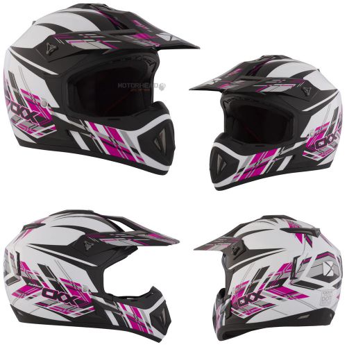 Mx helmet ckx tx 529 highland purple/white/black/grey xsmall adult motocross