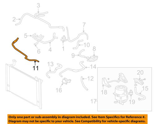 Toyota oem 04-09 prius 1.5l-l4 radiator-by-pass hose 1626121060