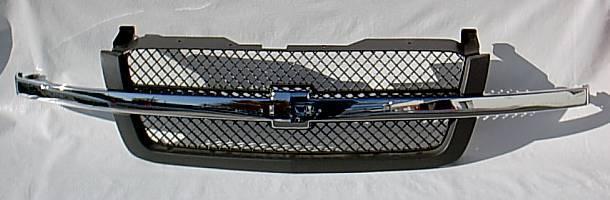 $ chrome grille 2003-2005 chevy silverado pickup