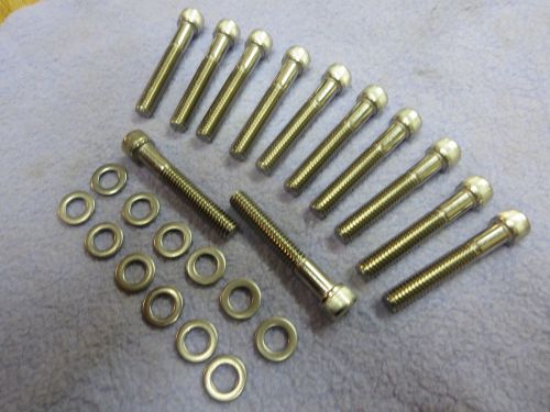 Hot rod ford 302/351small block stainless steel intake manifold bolts/washers
