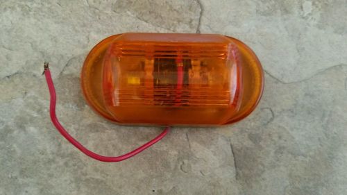 Vintage yankee metal base two bulb clearance marker light (s) -amber orange