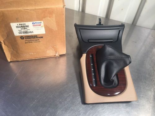 Chrysler 300 dodge int new oem mopar shifter boot and bezel 0sg281k9ae tan black