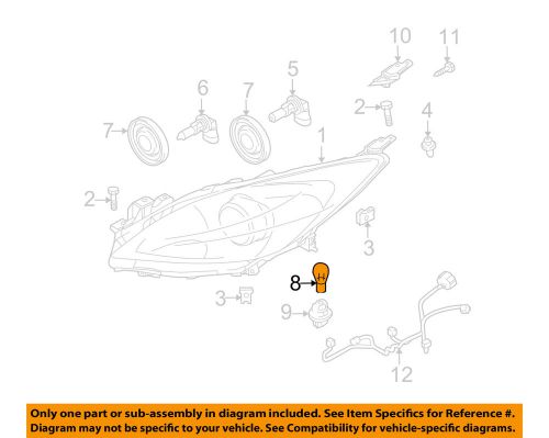 Mazda oem 10-13 3-exterior bulbs gs3l5106y