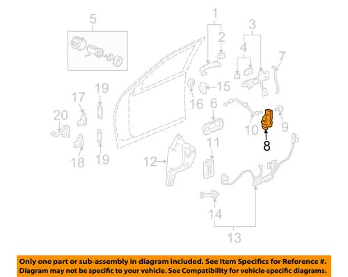 Cadillac gm oem 05-11 sts front door-lock actuator 19210214