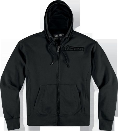 Icon upper slant hoodie xl black