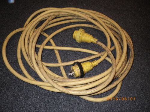 50&#039; foot 30 a amp 125 v volt charles marine twist locking extension power cord