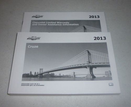 2013 chevrolet cruze owners manual guide 13 set new