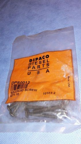 Dipaco diesel injector parts lot of 10 solenoid screws part number dps0012