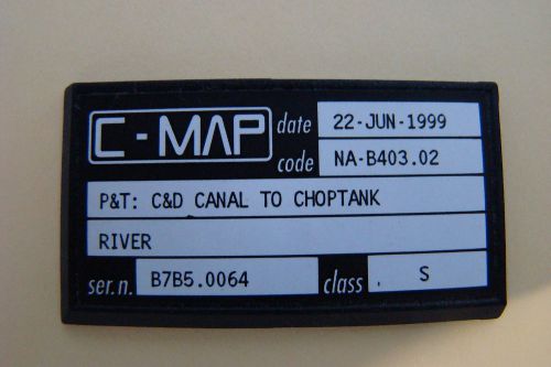 C-map chart card for p&amp;t:  c&amp;d canal to choptank river