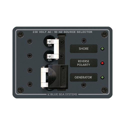 Blue sea 8161 ac toggle source selector (230v) - 2 source