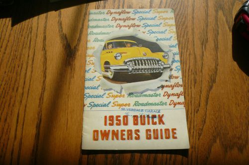 1950 buick owner&#039;s guide manual vintage - glove box special road master super