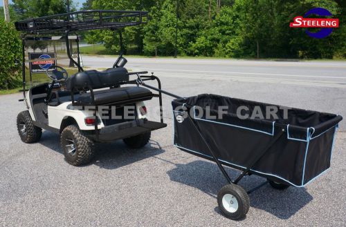 Golf cart beach / farm / yard utility foldable trailer use w/t trailer hitch