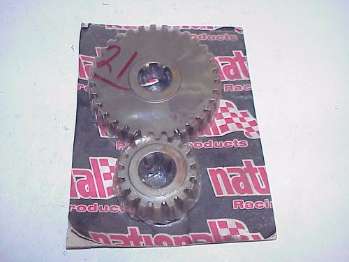 Vintage new national halibrand set #21 quick change rear end gears 6 spline j1