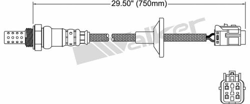 Oxygen sensor fits 2011-2012 hyundai elantra  walker products, inc.