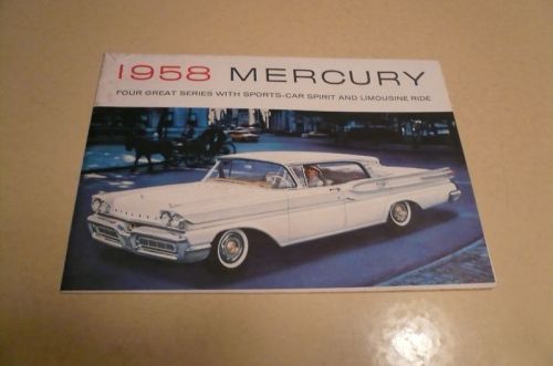 1958 mercury sales brochure vintage foldout style