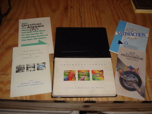 1993 chevy camaro owners manual set original rare glove box books z28 lt1