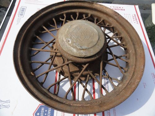 1934 international 40 spoke wheel and hubcap