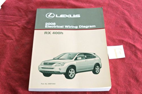 2008 lexus electrical wiring diagram rx 400h rx400h ewd oem