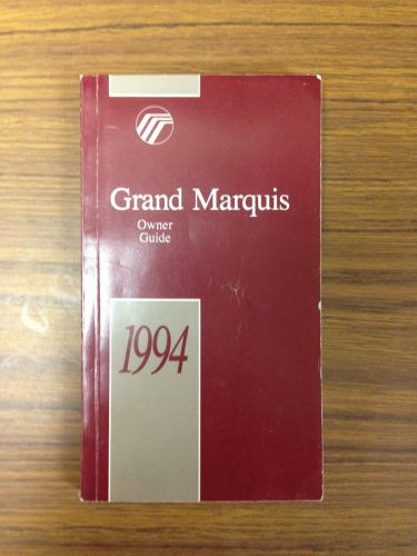 1994 mercury grand marquis owners manual