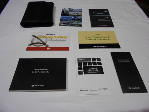 2009 hyundai genesis owner manual 8/pc.set &amp; black hyundai premium factory case