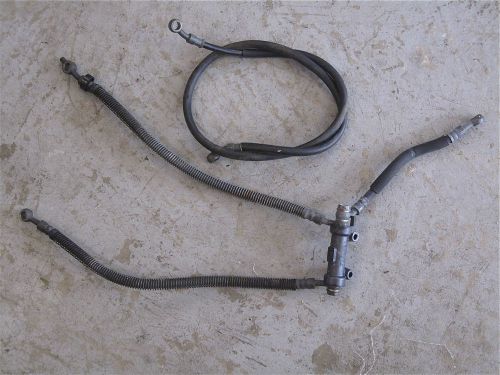 Kawasaki zx7 zx7r zx750 zx750r ninja 1996-2003 front brake line hoses