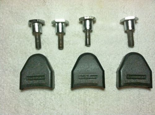 Klippan chrome seat belt bolts and plastic covers