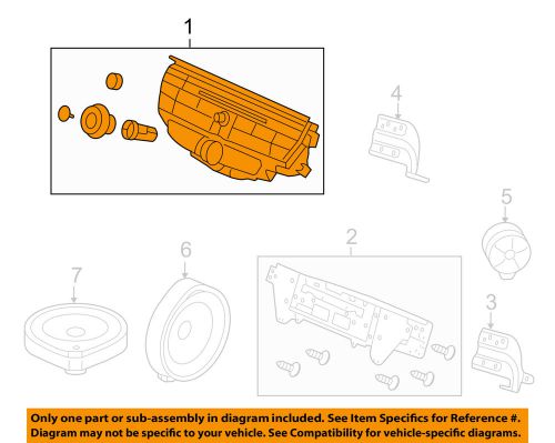 Honda oem 2011 accord sound system-control panel 39170ta0a02zc