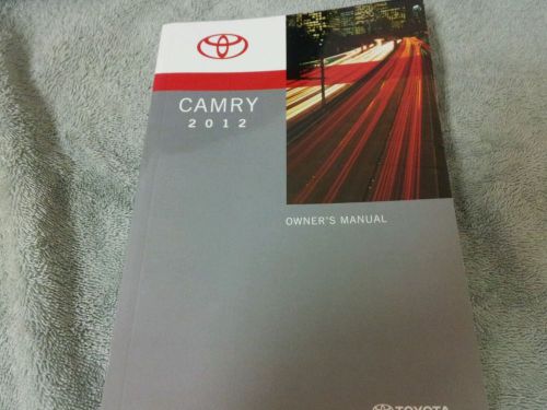 Toyota camry 2012 owners manual