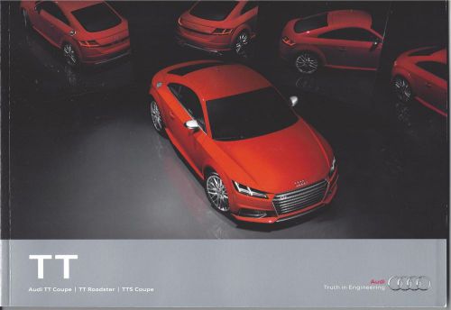 2016  audi tt  coupe/roadster &amp; tts coupe 53 page prestige brochure