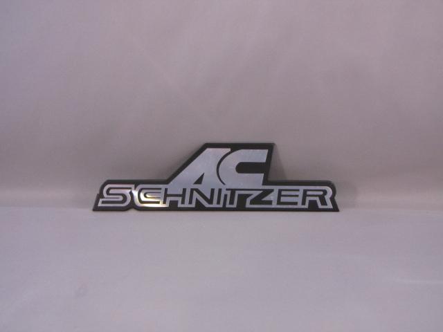 Metal emblem 3d badge sticker decal universal fit bmw ac schnitzer black rr16