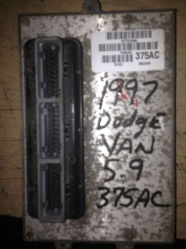 1997 dodge ram van 5.9 ecu ecm pcm engine computer 56040 375ac 375