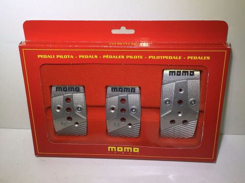 Genuine momo stealth machined aluminum pedal kit set of 3 new nib